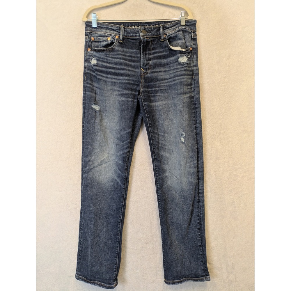American Eagle Outfitters Men's Jeans Size 32x32 Original Straight Blue Wash
